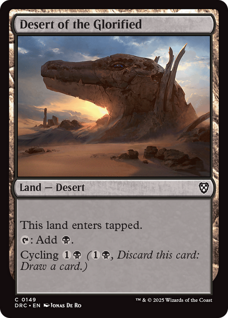 Magic: The Gathering - Desert of the Glorified - Aetherdrift Commander