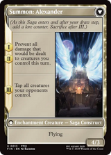 Magic: The Gathering - Crystal Fragments // Summon: Alexander Foil - Final Fantasy