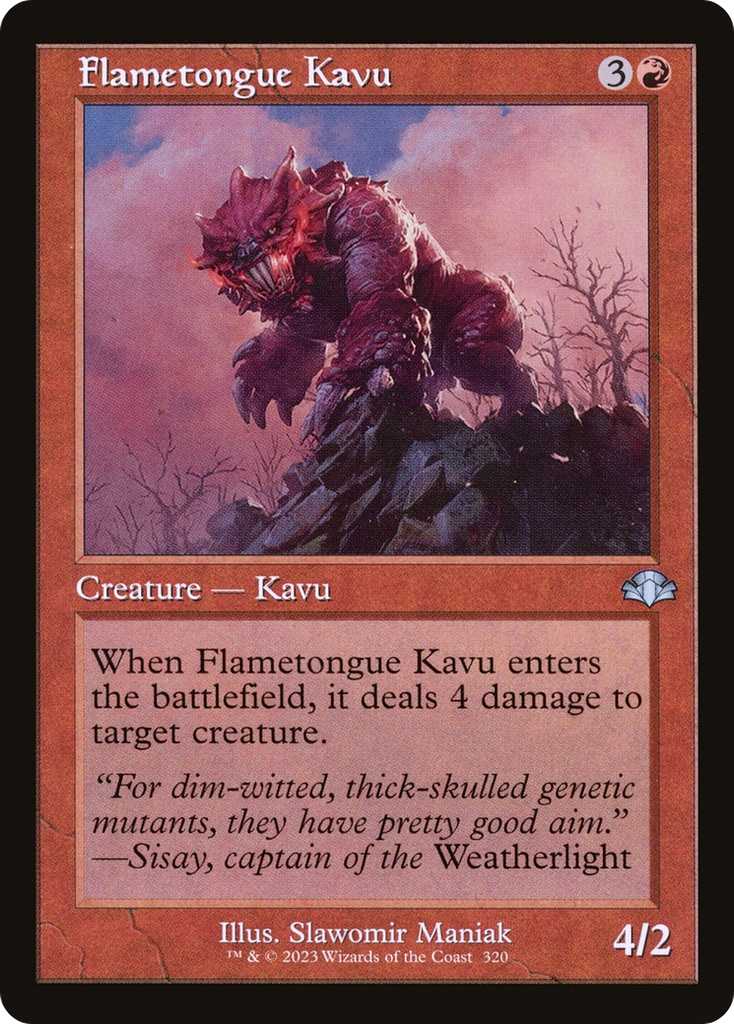 Magic: The Gathering - Flametongue Kavu - Dominaria Remastered