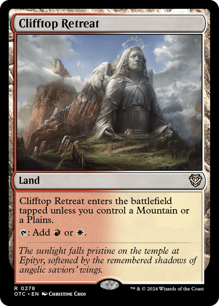 Magic: The Gathering - Clifftop Retreat - Outlaws of Thunder Junction Commander