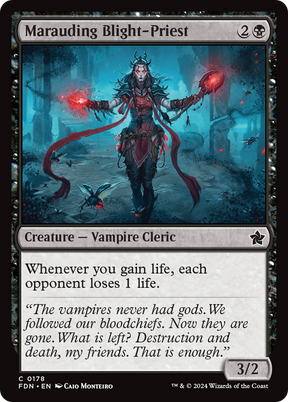 Magic: The Gathering - Marauding Blight-Priest Foil - Foundations