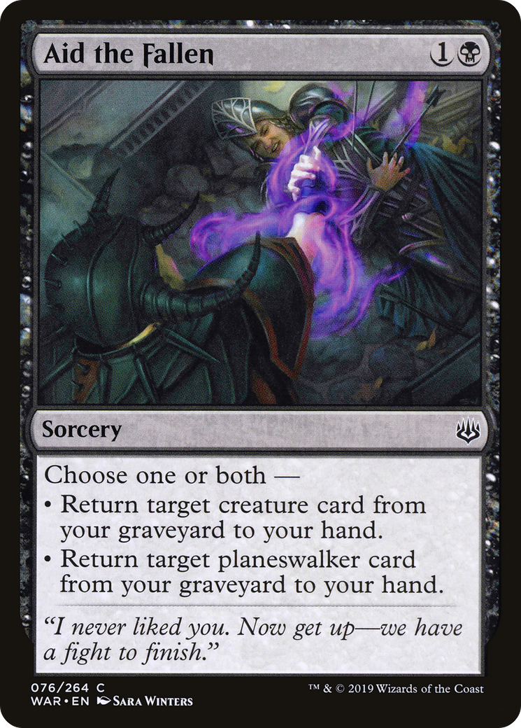 Magic: The Gathering - Aid the Fallen Foil - War of the Spark