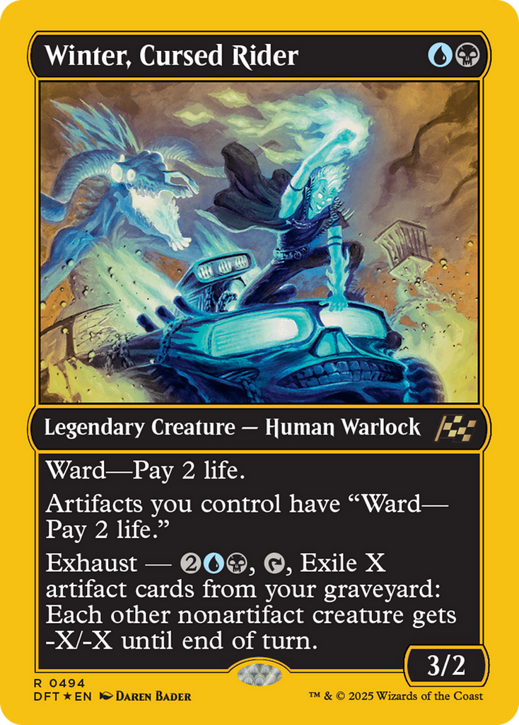 Magic: The Gathering - Winter, Cursed Rider Foil - Aetherdrift