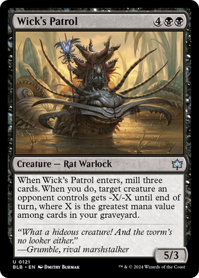Magic: The Gathering - Wick's Patrol Foil - Bloomburrow