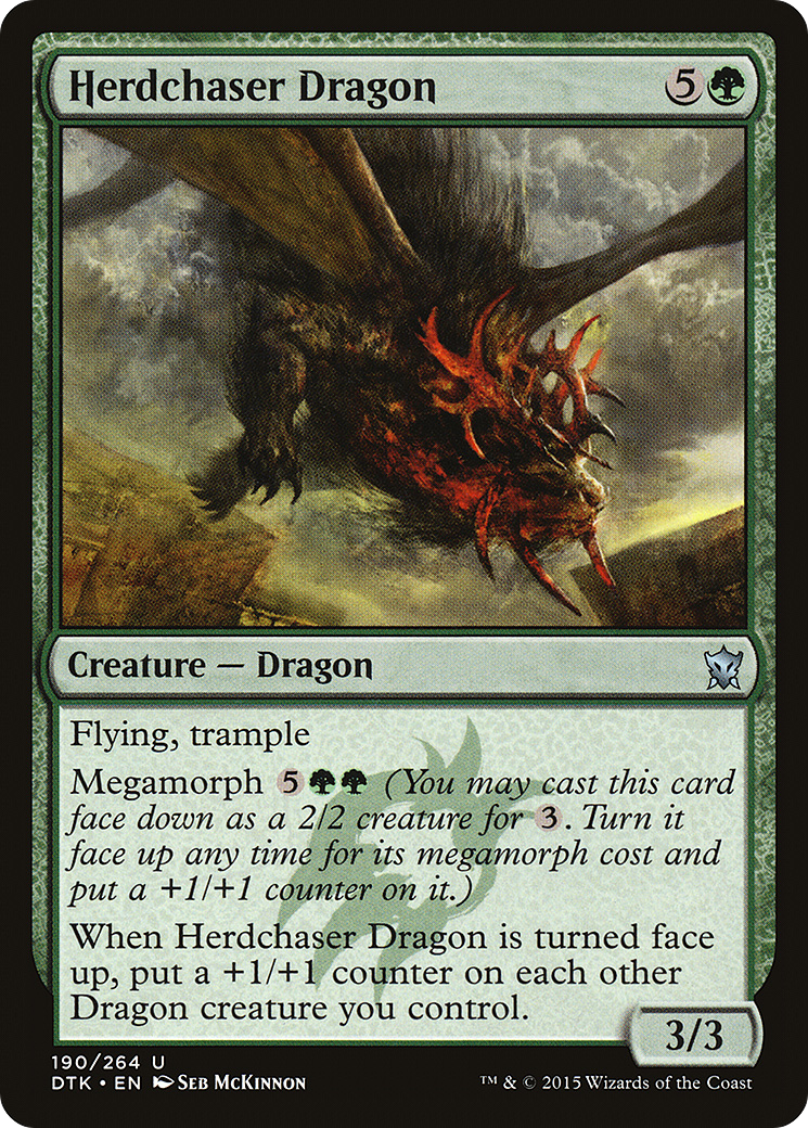 Magic: The Gathering - Herdchaser Dragon Foil - Dragons of Tarkir
