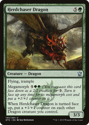 Magic: The Gathering - Herdchaser Dragon Foil - Dragons of Tarkir