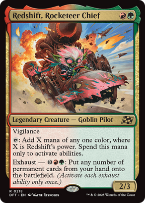Magic: The Gathering - Redshift, Rocketeer Chief Foil - Aetherdrift