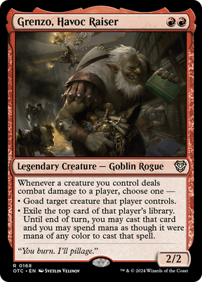 Magic: The Gathering - Grenzo, Havoc Raiser - Outlaws of Thunder Junction Commander