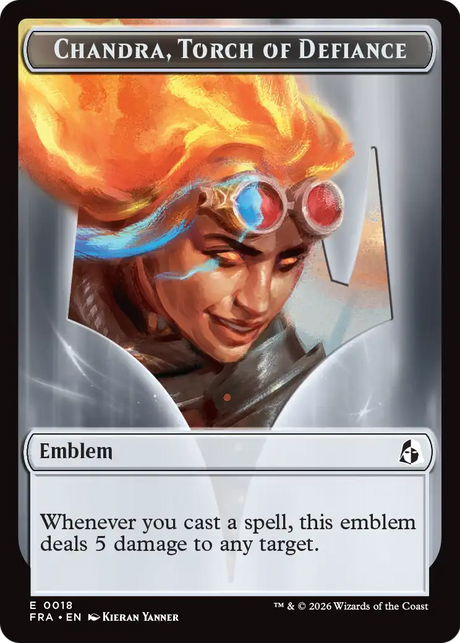 Magic: The Gathering - Chandra, Torch of Defiance Emblem - Reality Fracture Tokens