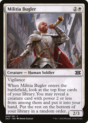 Magic: The Gathering - Militia Bugler - Double Masters 2022