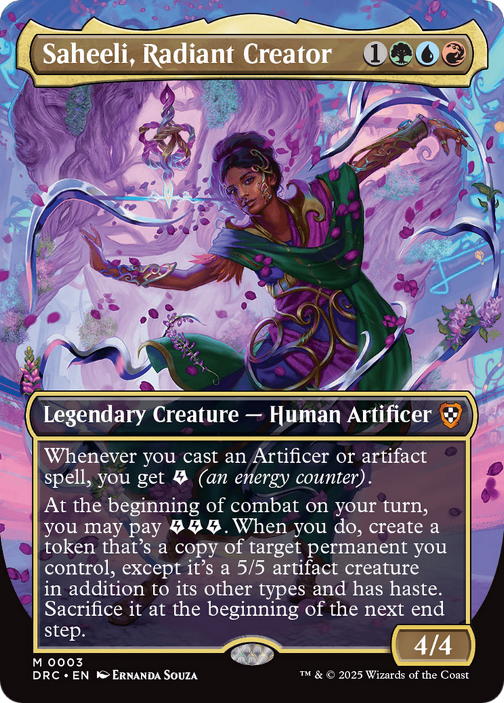 Magic: The Gathering - Saheeli, Radiant Creator - Aetherdrift Commander