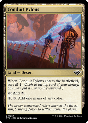 Magic: The Gathering - Conduit Pylons Foil - Outlaws of Thunder Junction