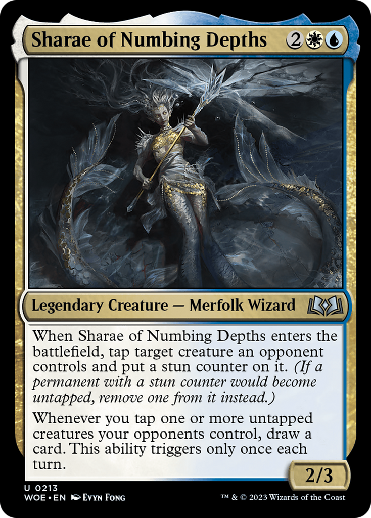 Magic: The Gathering - Sharae of Numbing Depths Foil - Wilds of Eldraine