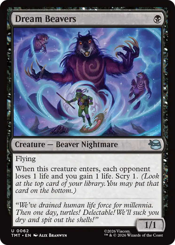 Magic: The Gathering - Dream Beavers Foil - Teenage Mutant Ninja Turtles