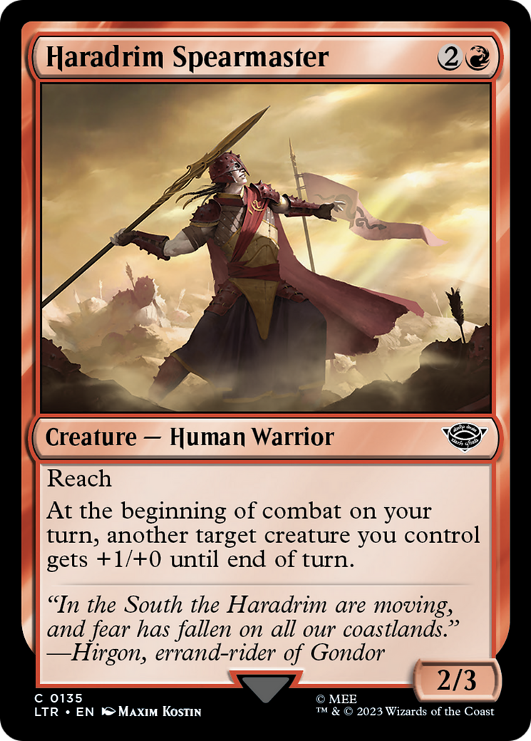 Magic: The Gathering - Haradrim Spearmaster - The Lord of the Rings: Tales of Middle-earth