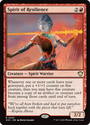 Magic: The Gathering - Spirit of Resilience - Secrets of Strixhaven Commander