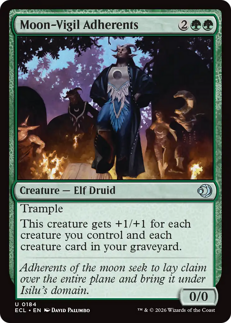Magic: The Gathering - Moon-Vigil Adherents Foil - Lorwyn Eclipsed