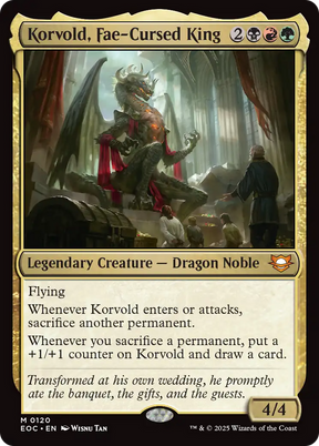 Magic: The Gathering - Korvold, Fae-Cursed King - Edge of Eternities Commander
