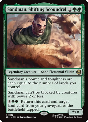 Magic: The Gathering - Sandman, Shifting Scoundrel Foil - Marvel's Spider-Man