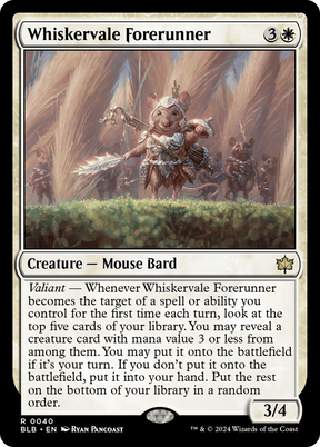 Magic: The Gathering - Whiskervale Forerunner Foil - Bloomburrow