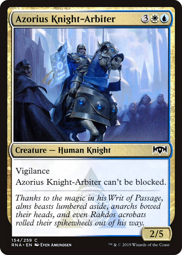 Magic: The Gathering - Azorius Knight-Arbiter Foil - Ravnica Allegiance