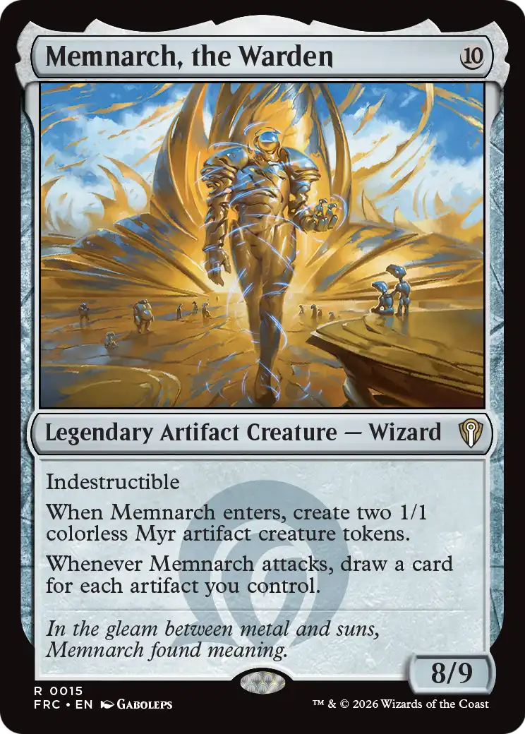 Magic: The Gathering - Memnarch, the Warden - Reality Fracture Commander