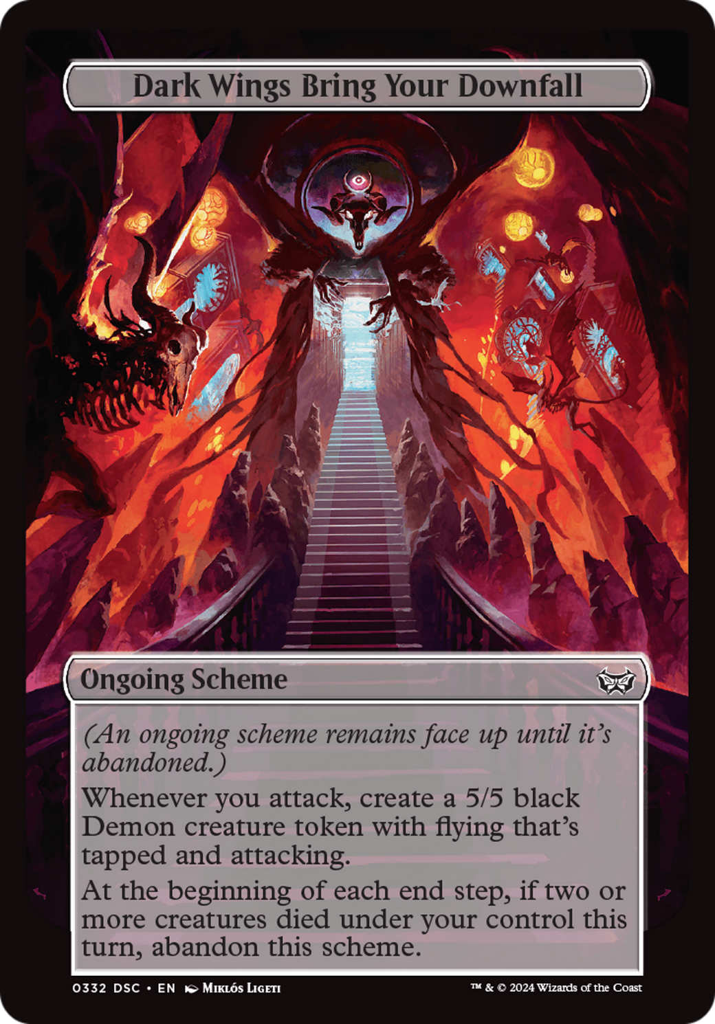 Magic: The Gathering - Dark Wings Bring Your Downfall - Duskmourn: House of Horror Commander