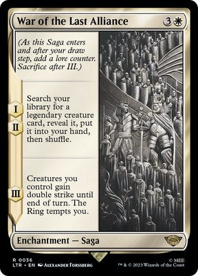 Magic: The Gathering - War of the Last Alliance Foil - The Lord of the Rings: Tales of Middle-earth