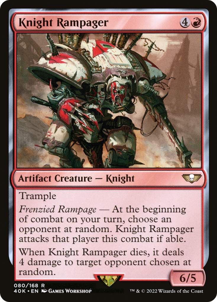 Magic: The Gathering - Knight Rampager - Warhammer 40000 Commander