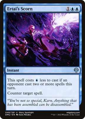 Magic: The Gathering - Ertai's Scorn Foil - Dominaria United