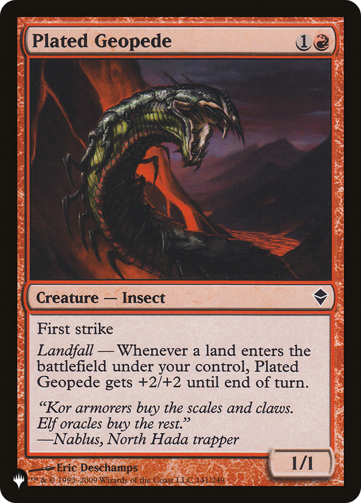 Magic: The Gathering - Plated Geopede - The List