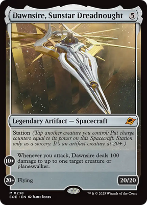 Magic: The Gathering - Dawnsire, Sunstar Dreadnought Foil - Edge of Eternities