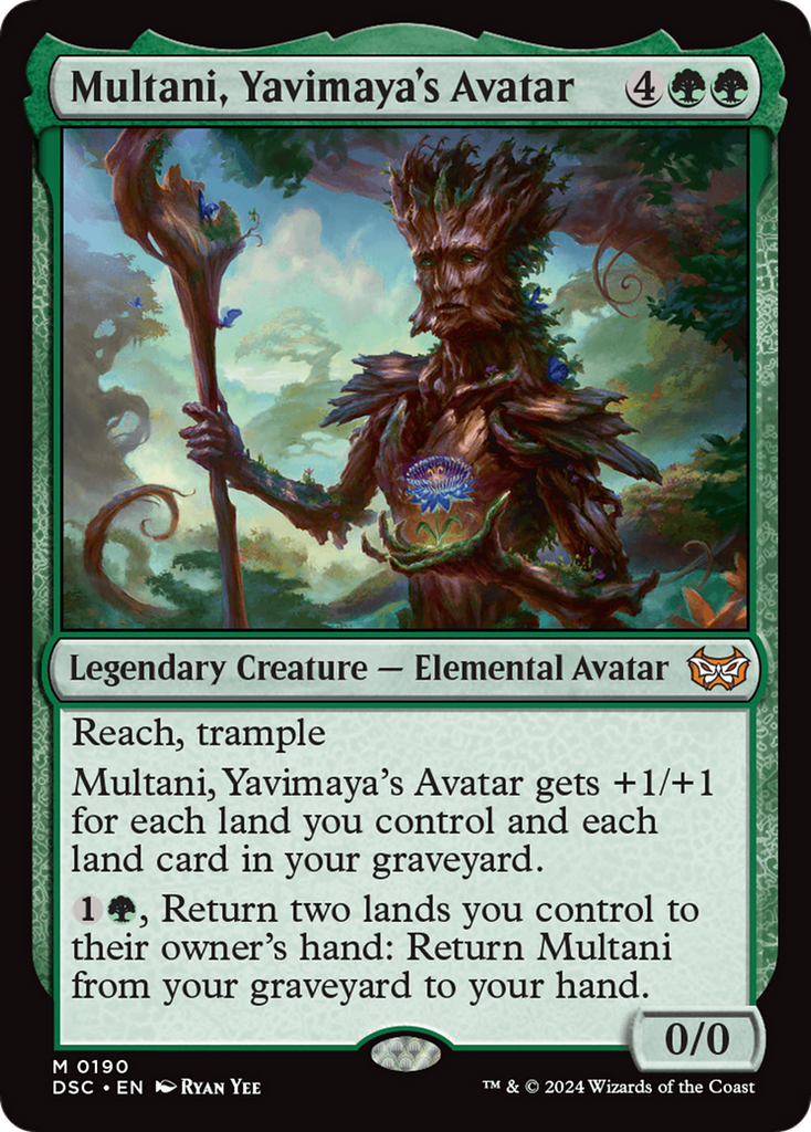 Magic: The Gathering - Multani, Yavimaya's Avatar - Duskmourn: House of Horror Commander