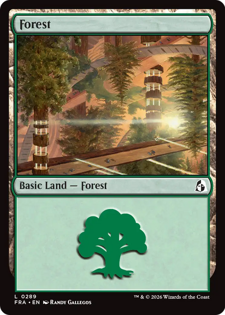 Magic: The Gathering - Forest #289 Foil - Reality Fracture