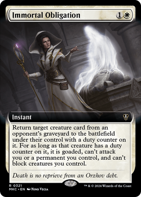 Magic: The Gathering - Immortal Obligation - Murders at Karlov Manor Commander