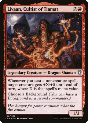 Magic: The Gathering - Livaan, Cultist of Tiamat - Commander Legends: Battle for Baldur's Gate