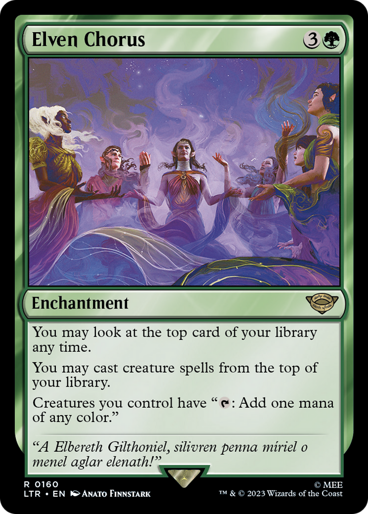 Magic: The Gathering - Elven Chorus Foil - The Lord of the Rings: Tales of Middle-earth