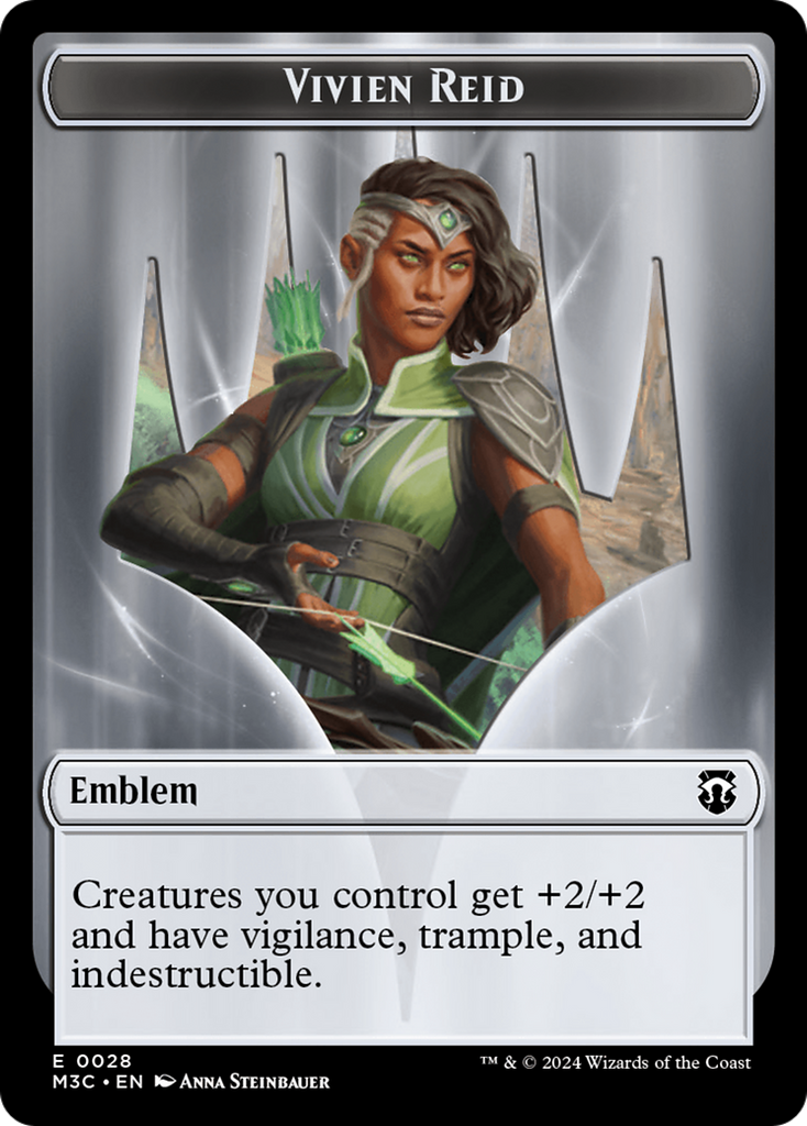 Magic: The Gathering - Vivien Reid Emblem - Modern Horizons 3 Commander Tokens