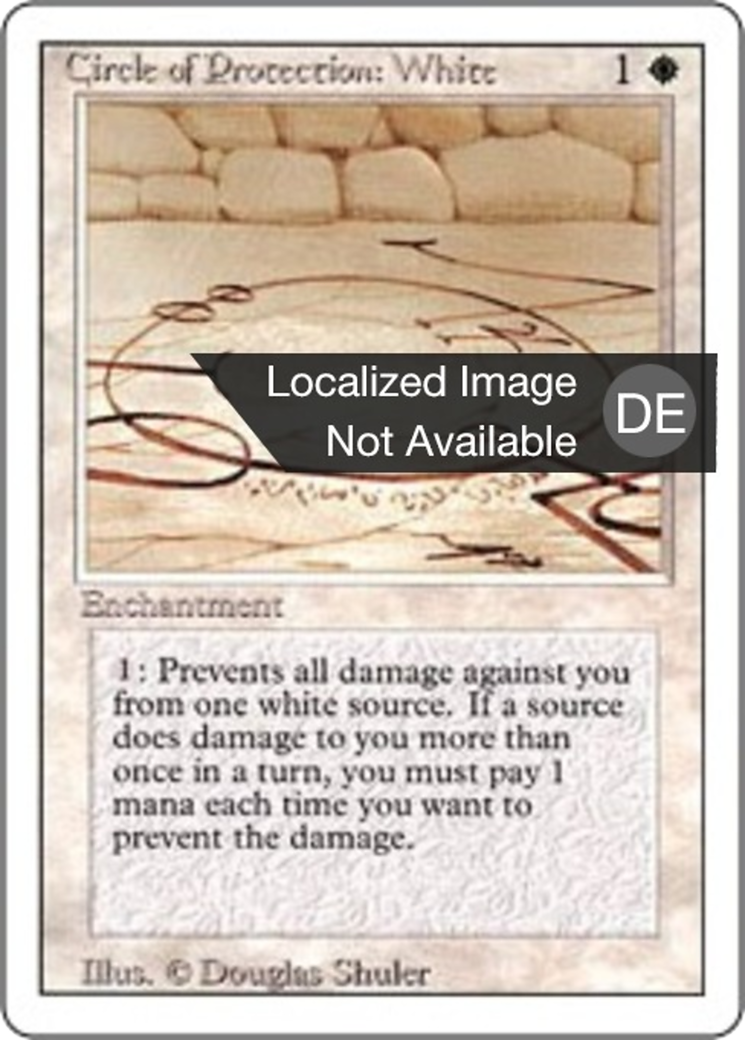 Magic: The Gathering - Schutzkreis gegen Weiß - Revised Edition