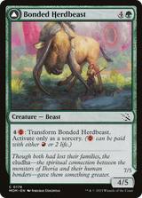 Magic: The Gathering - Bonded Herdbeast // Plated Kilnbeast - March of the Machine