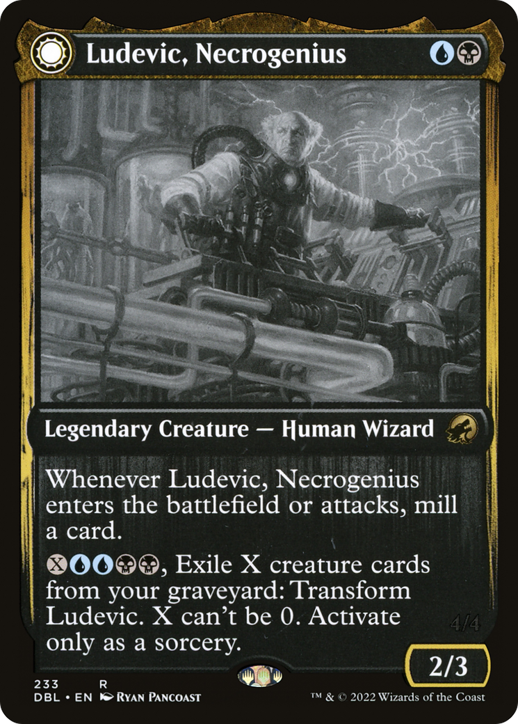 Magic: The Gathering - Ludevic, Necrogenius // Olag, Ludevic's Hubris - Innistrad: Double Feature