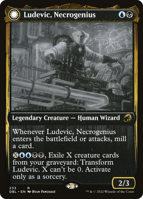 Magic: The Gathering - Ludevic, Necrogenius // Olag, Ludevic's Hubris - Innistrad: Double Feature