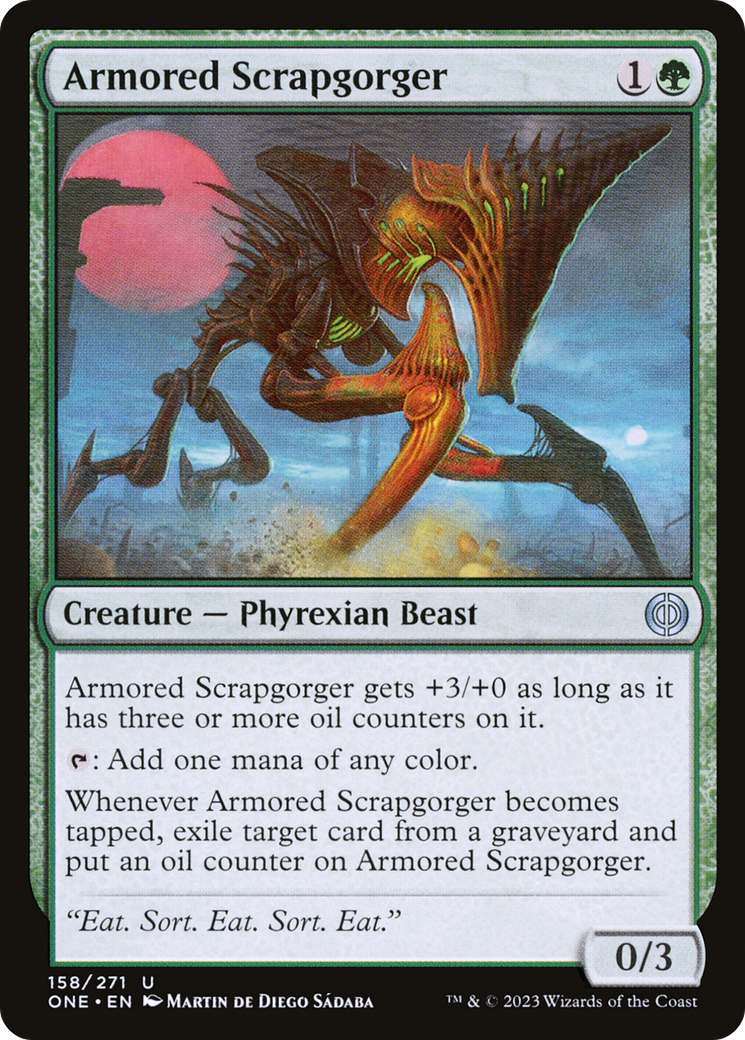 Magic: The Gathering - Armored Scrapgorger Foil - Phyrexia: All Will Be One