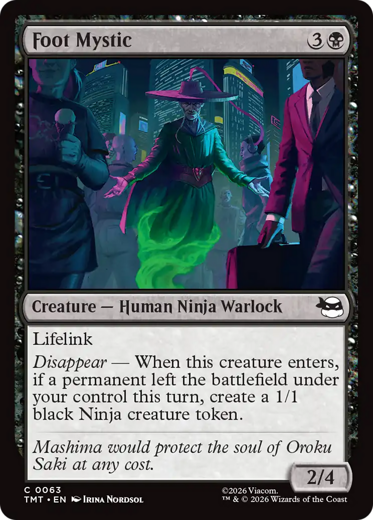 Magic: The Gathering - Foot Mystic - Teenage Mutant Ninja Turtles