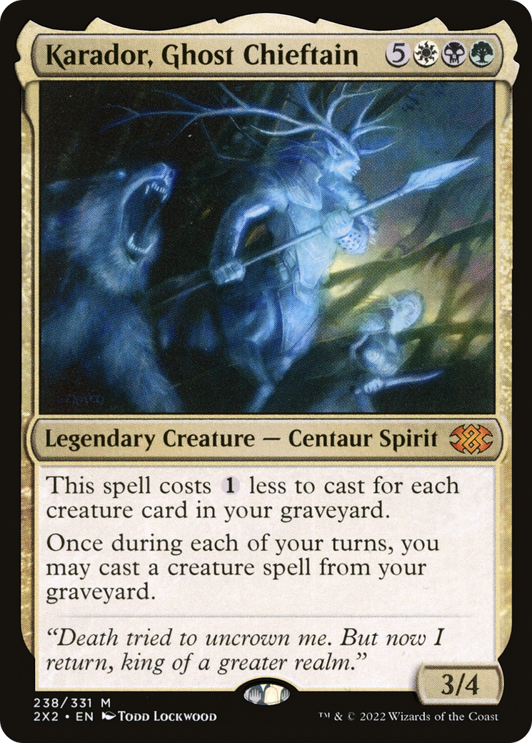 Magic: The Gathering - Karador, Ghost Chieftain - Double Masters 2022