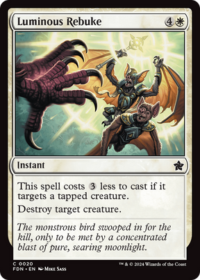 Magic: The Gathering - Luminous Rebuke - Foundations
