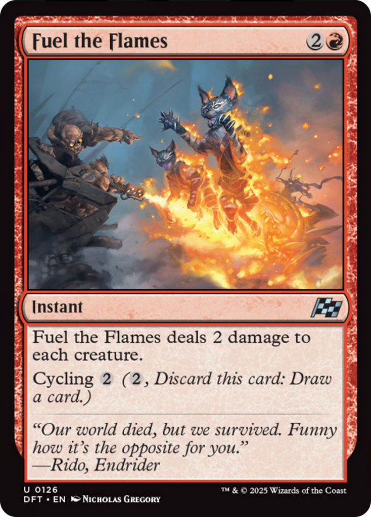 Magic: The Gathering - Fuel the Flames Foil - Aetherdrift