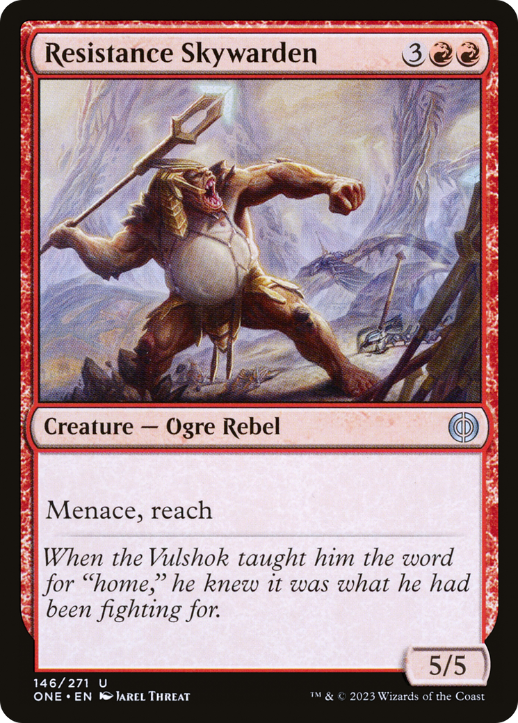 Magic: The Gathering - Resistance Skywarden Foil - Phyrexia: All Will Be One