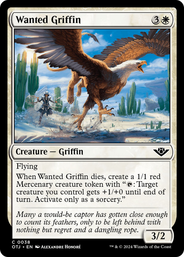 Magic: The Gathering - Wanted Griffin - Outlaws of Thunder Junction