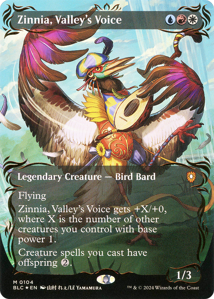 Magic: The Gathering - Zinnia, Valley's Voice Foil - Bloomburrow Commander